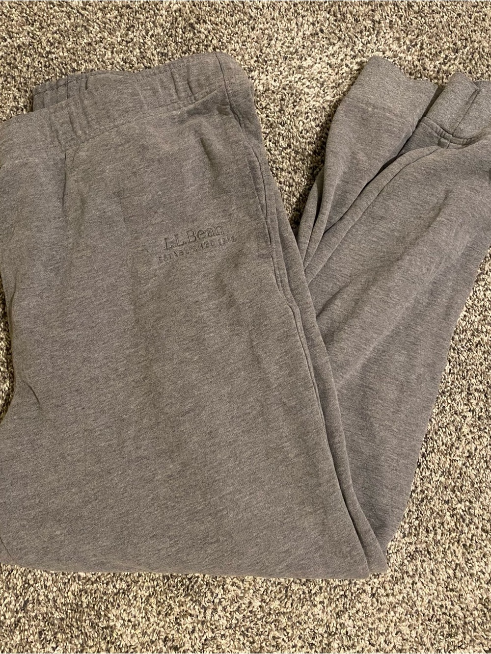 L.L. Bean Men's Gray Sweatpants - Cozy Everyday Joggers size xl length 32 great